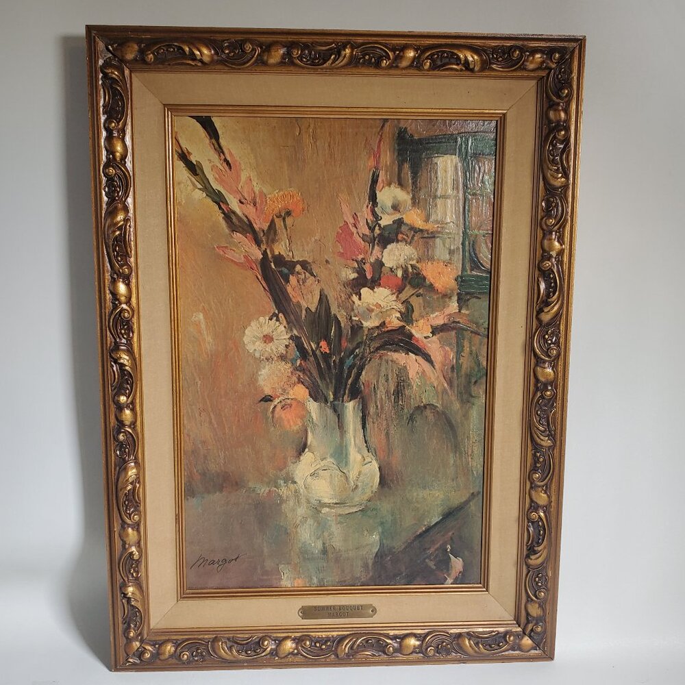Vintage 1966 “Summer Bouquet” Print by Margot – Windsor Art Products